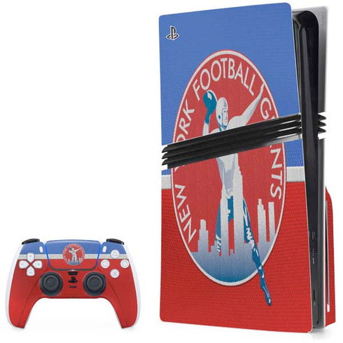 NFL New York Giants Vintage PlayStation PS5 Skins