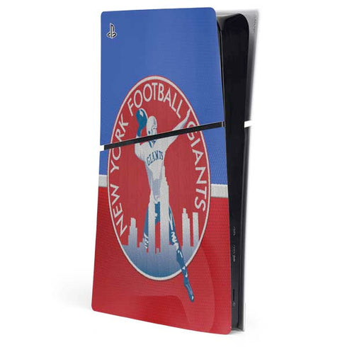 NFL New York Giants Vintage PS5 Slim Digital Edition Console Skin