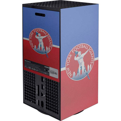 NFL New York Giants Vintage XBox Series X Digital Edition Console Skin