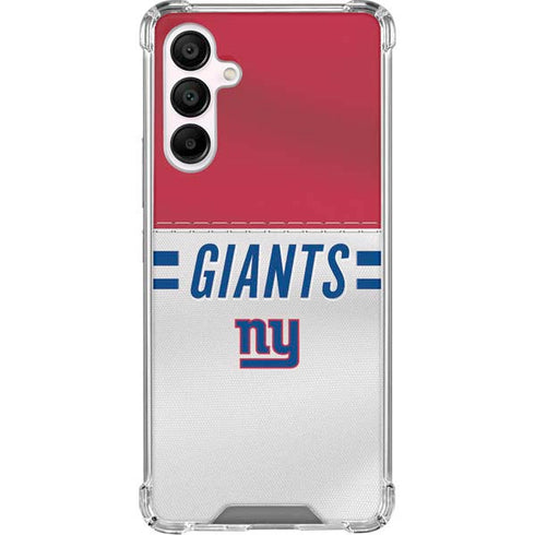 NFL New York Giants White Striped Galaxy A16 5G Clear Case