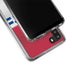 NFL New York Giants White Striped Galaxy A21 Clear Case