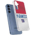 NFL New York Giants White Striped Galaxy A35 5G Clear Case