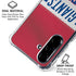 NFL New York Giants White Striped Galaxy A36 5G Clear Case