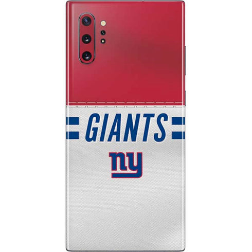NFL New York Giants White Striped Galaxy Note 10 Plus Skin