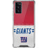NFL New York Giants White Striped Galaxy Note20 5G Clear Case