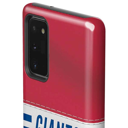 NFL New York Giants White Striped Galaxy Note20 5G Pro Case