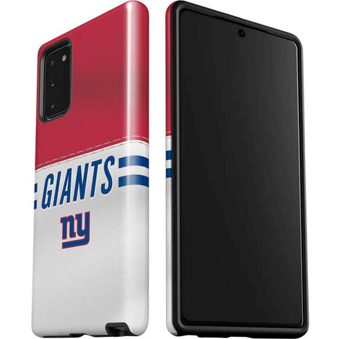 NFL New York Giants White Striped Galaxy Note20 5G Pro Case