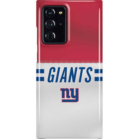 NFL New York Giants White Striped Galaxy Note20 Ultra 5G Lite Case