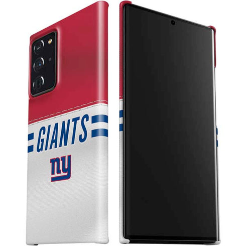 NFL New York Giants White Striped Galaxy Note20 Ultra 5G Lite Case