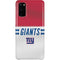 NFL New York Giants White Striped Galaxy S20 Lite Case