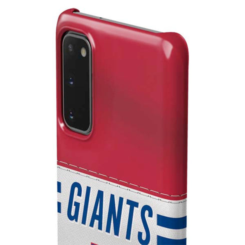 NFL New York Giants White Striped Galaxy S20 Lite Case