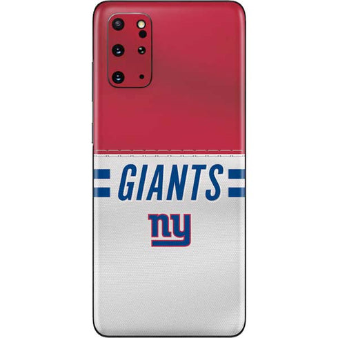 NFL New York Giants White Striped Galaxy S20 Plus Skin
