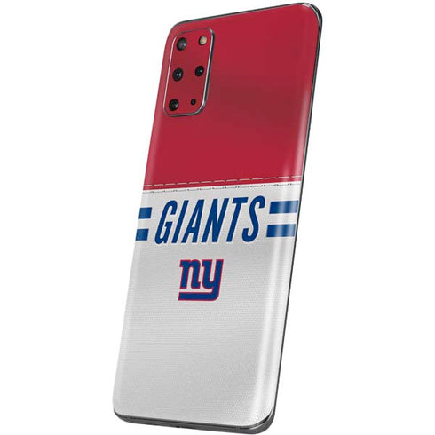 NFL New York Giants White Striped Galaxy S20 Plus Skin