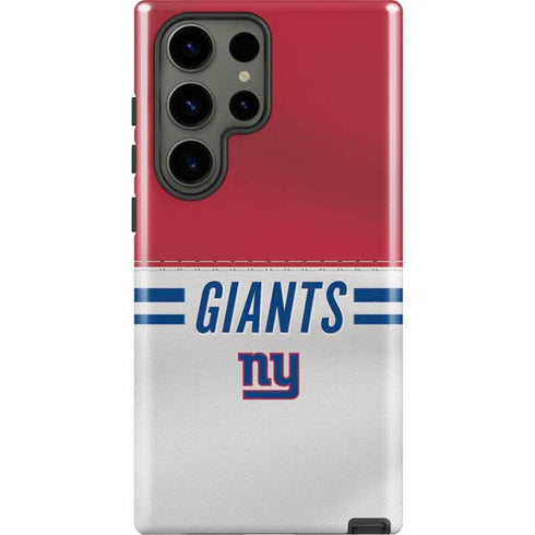 NFL New York Giants White Striped Galaxy S23 Ultra Pro Case