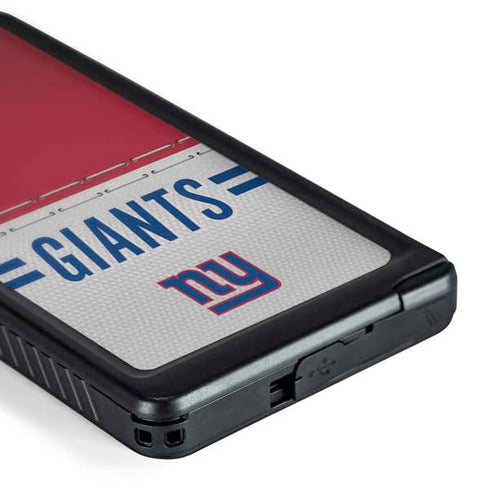 NFL New York Giants White Striped Galaxy S24 Ultra Waterproof Case