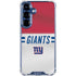 NFL New York Giants White Striped Galaxy S25 Plus Clear Case