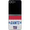 NFL New York Giants White Striped Galaxy Z Flip6 Skin