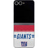 NFL New York Giants White Striped Galaxy Z Flip6 Skin