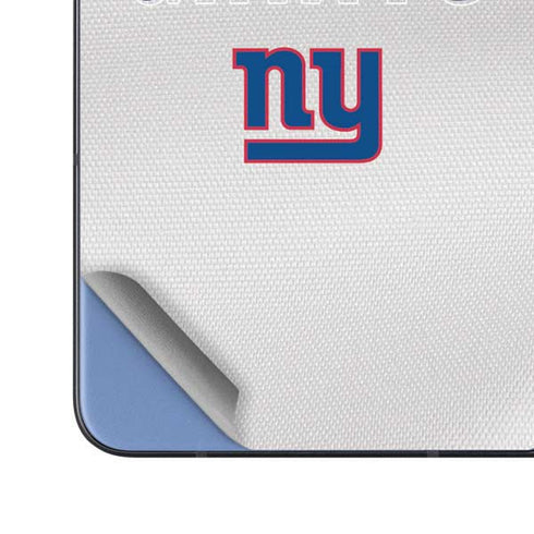NFL New York Giants White Striped Galaxy Z Fold5 5G Skin