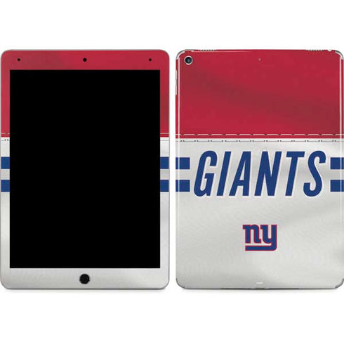 NFL New York Giants White Striped iPad Skins