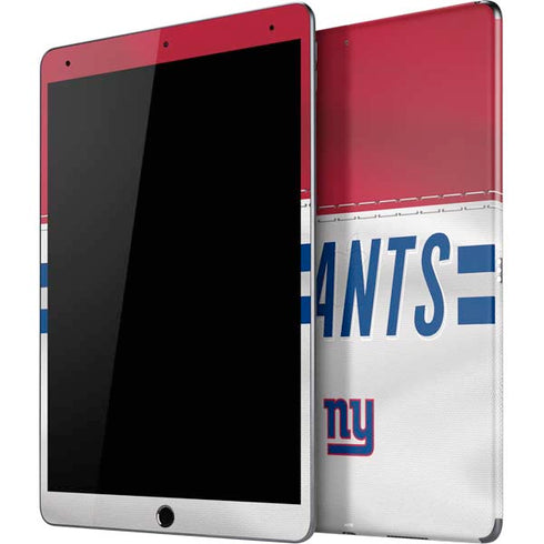 NFL New York Giants White Striped iPad Skins