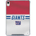 NFL New York Giants White Striped iPad 11th Gen (2025) Clear Case