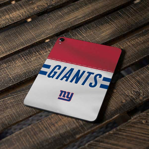 NFL New York Giants White Striped Apple iPad Pro Skin