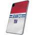NFL New York Giants White Striped iPad Pro 11in (2024) Clear Case