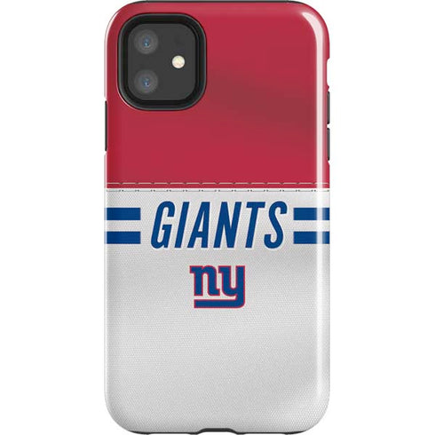 NFL New York Giants White Striped iPhone 11 Impact Case