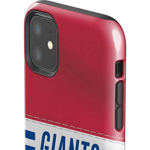 NFL New York Giants White Striped iPhone 11 Impact Case