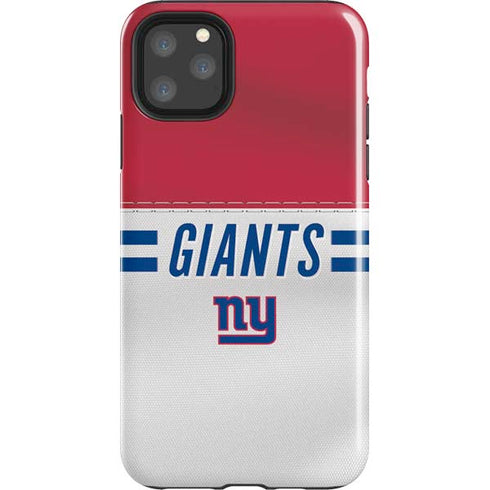 NFL New York Giants White Striped iPhone 11 Pro Max Impact Case