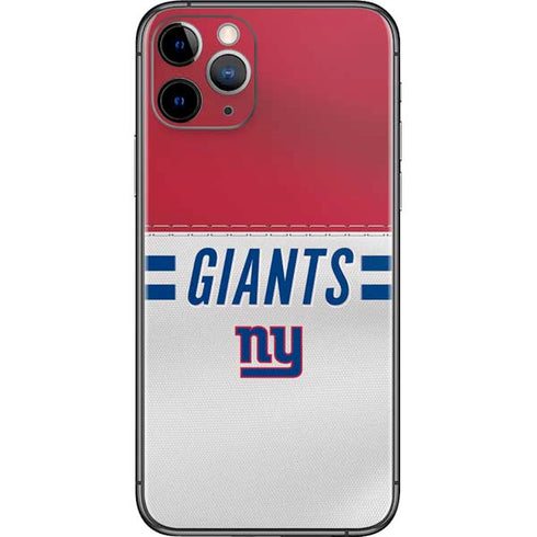 NFL New York Giants White Striped iPhone 11 Pro Skin