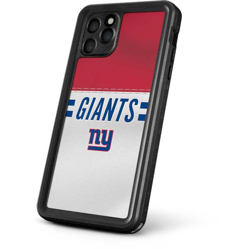 NFL New York Giants White Striped iPhone 11 Pro Waterproof Case
