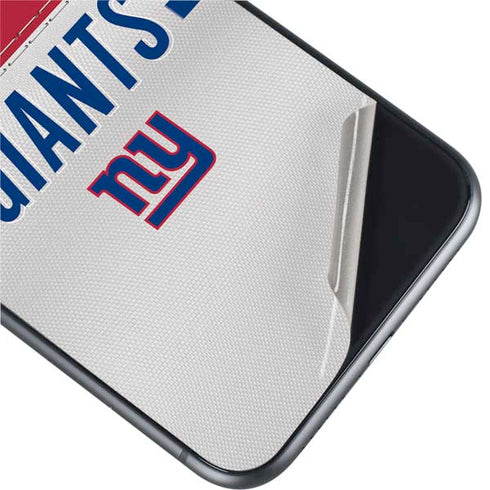 NFL New York Giants White Striped iPhone 11 Skin