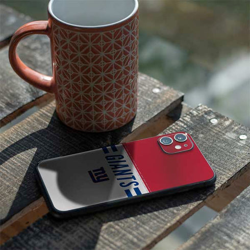 NFL New York Giants White Striped iPhone 11 Skin