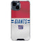 NFL New York Giants White Striped iPhone 15 Clear Case
