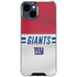 NFL New York Giants White Striped iPhone 15 Clear Case