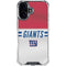 NFL New York Giants White Striped iPhone 16 Clear Case