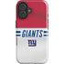 NFL New York Giants White Striped iPhone 16 Impact Case