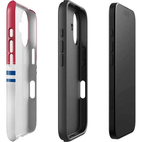 NFL New York Giants White Striped iPhone 16 Impact Case
