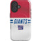 NFL New York Giants White Striped iPhone 16 Magsafe Impact Case