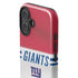 NFL New York Giants White Striped iPhone 16 Plus Impact Case