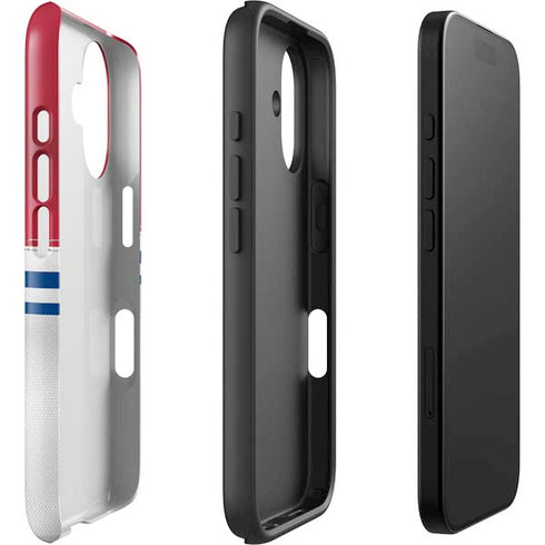 NFL New York Giants White Striped iPhone 16 Plus Impact Case