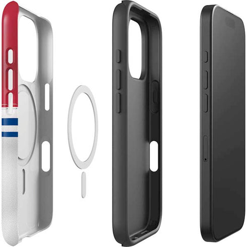 NFL New York Giants White Striped iPhone 16 Pro Magsafe Impact Case