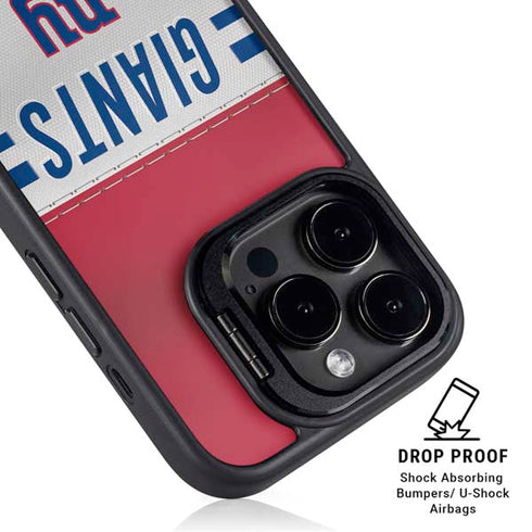 NFL New York Giants White Striped iPhone 16 Pro Max Kickstand Case