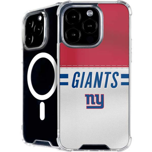 NFL New York Giants White Striped iPhone 16 Pro Max MagSafe Case