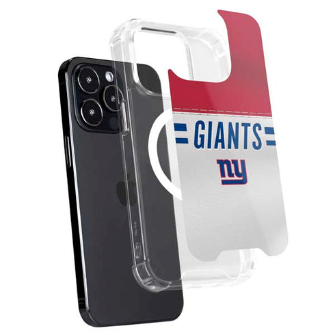 NFL New York Giants White Striped iPhone 16 Pro Max MagSafe Case