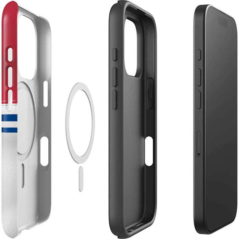 NFL New York Giants White Striped iPhone 16 Pro Max Magsafe Impact Case