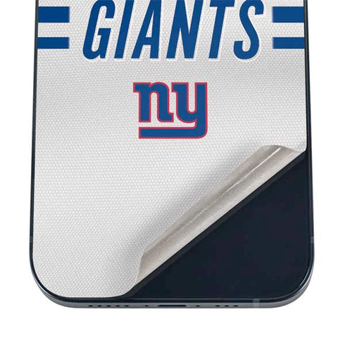 NFL New York Giants White Striped iPhone 16 Skin