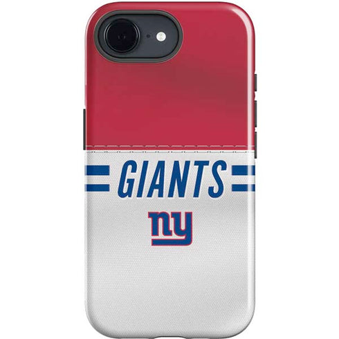 NFL New York Giants White Striped iPhone 16e Impact Case
